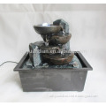 Resin table water fountain with 4 bowls decoration